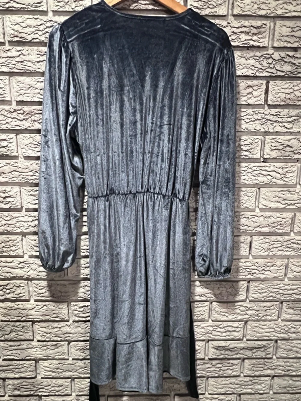 Dex Velvet Metallic periwinkle Dress - Picture 3 of 6